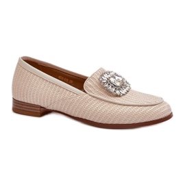 Moccasins Model Da MR38-676 Beige - Step in style Moccasins Model Da MR38-676 Beige - Step in style