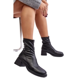 Boots Model Aphroteia 23BT35-6449 Black Leather - Step in style