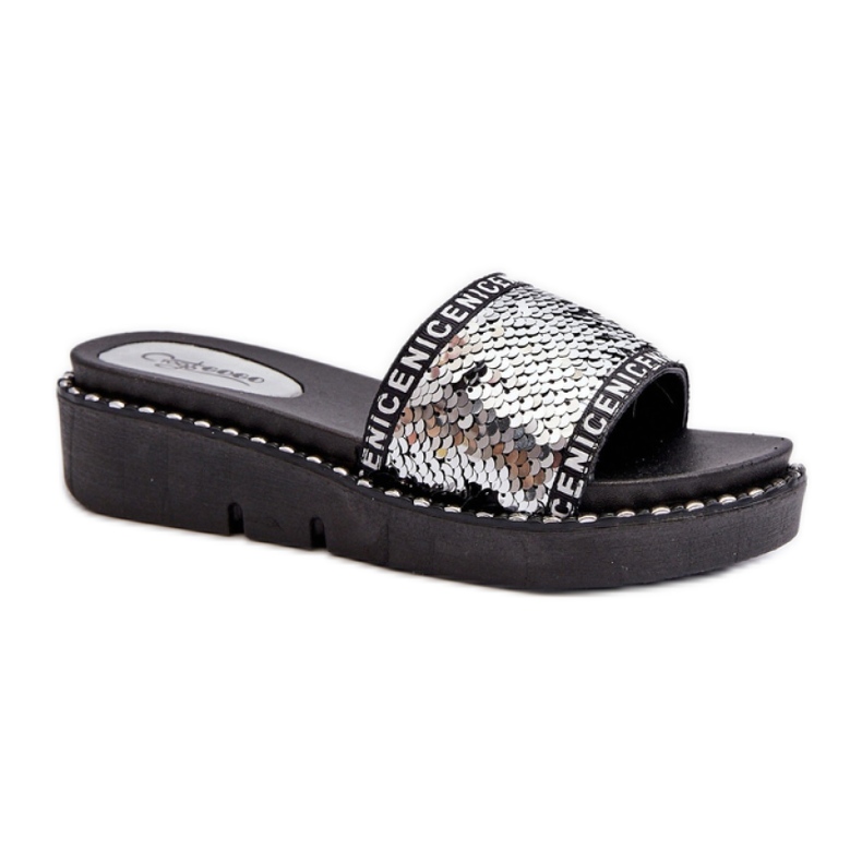 Sandal Flip-flops Model Rivanique G-582-02 Black/Silver - Step in style