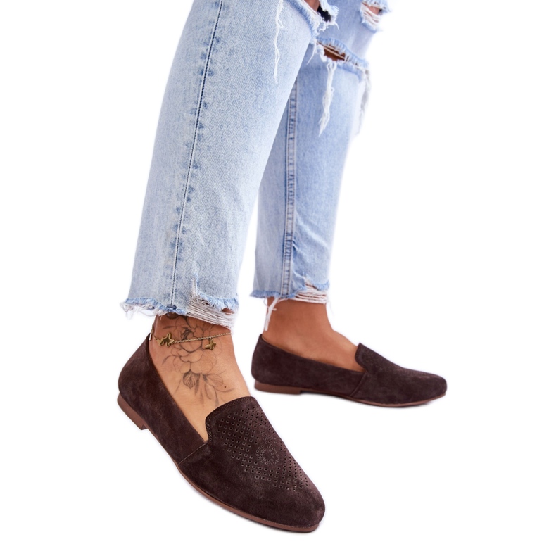 Moccasins Model Giovana LR29515 Brown - Step in style