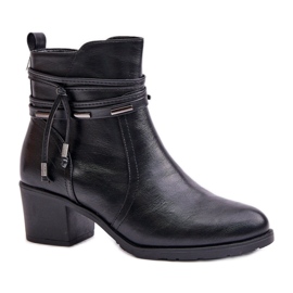 Boots Model Lobina ASA128-37 Black - Step in style