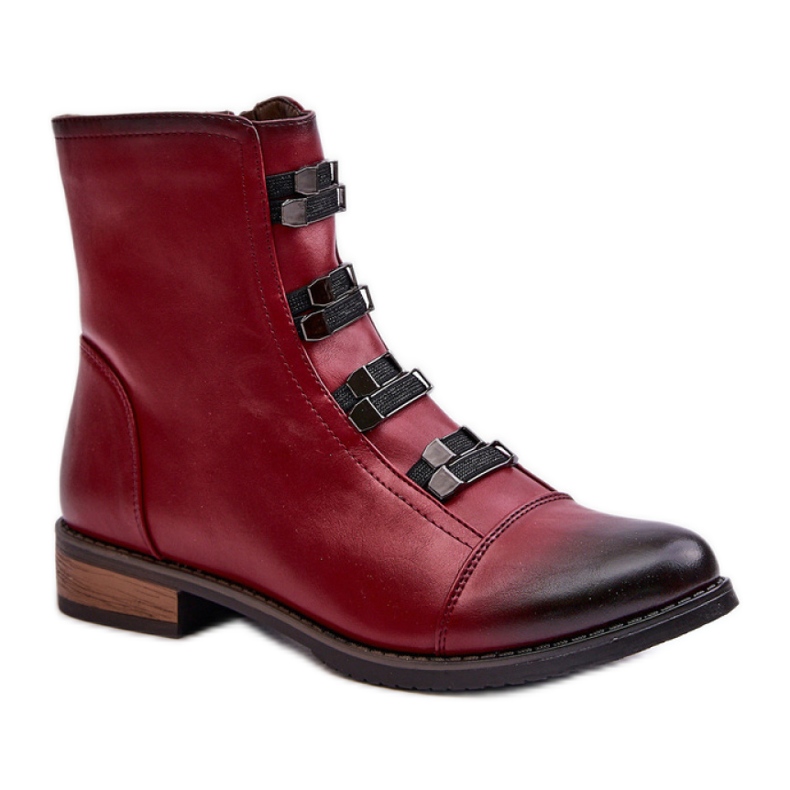 Boots Model Evalith ASA62-30 Bordo - Step in style red