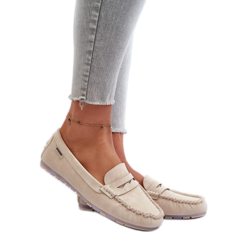 Moccasins Model Celoria M502-8 Light Beige - Step in style