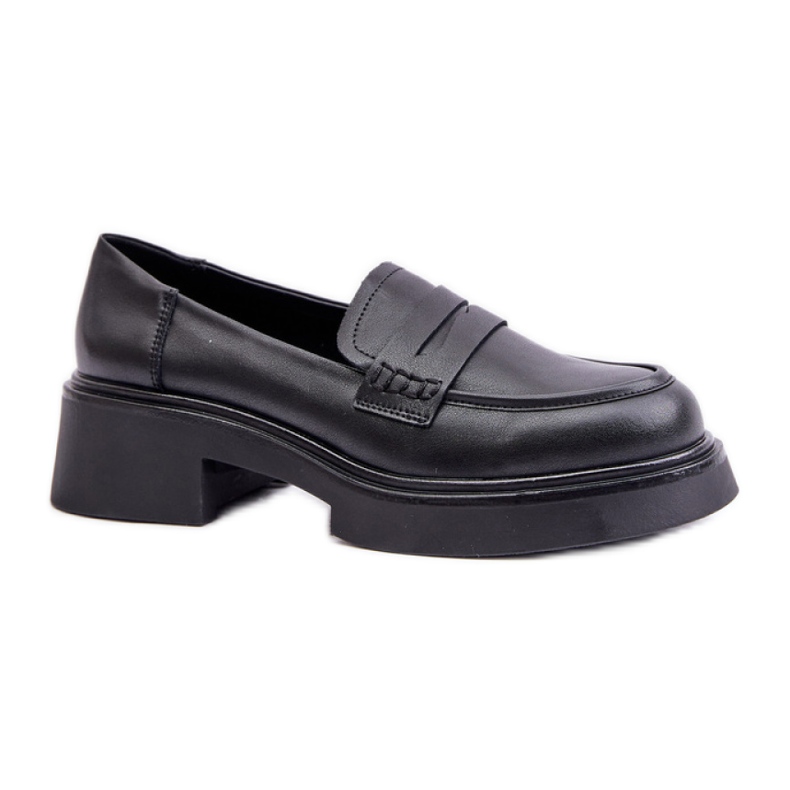 D&A women's moccasins made of natural Black leather D&A women's moccasins made of natural Black leather