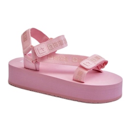 Platform Sandals Model Big Star Pink