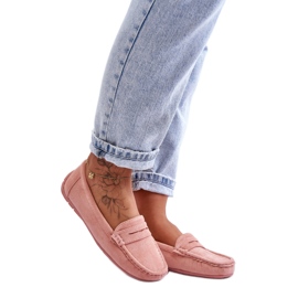 Classic women's Light Pink moccasins
