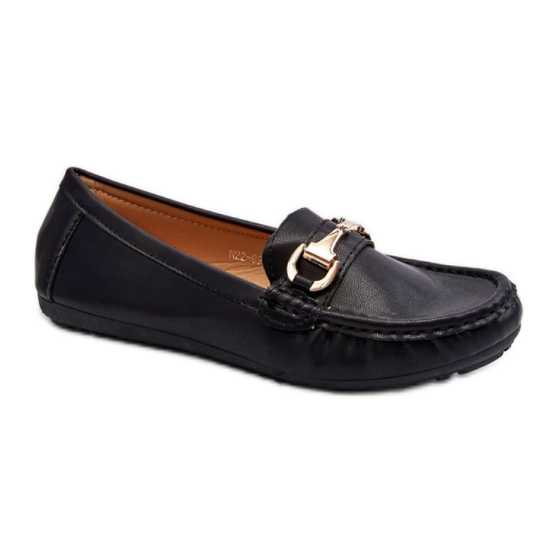 Women's moccasins with Black decoration