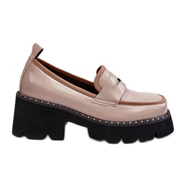 Moccasins Model Da MR870-32 Beige - Step in style Moccasins Model Da MR870-32 Beige - Step in style