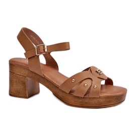 Evento Light Sandals With a Thicker Bottom, Brown