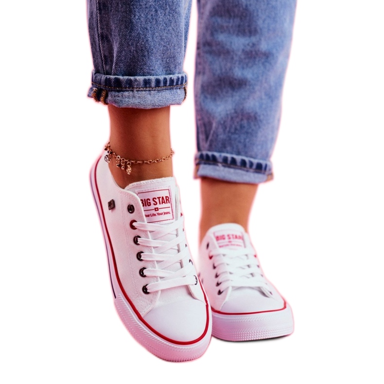 Big Star Classic Lace Up Sneakers White Big Star Classic Lace Up Sneakers White