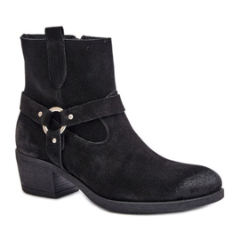 Suede boots Model Zazoo Black