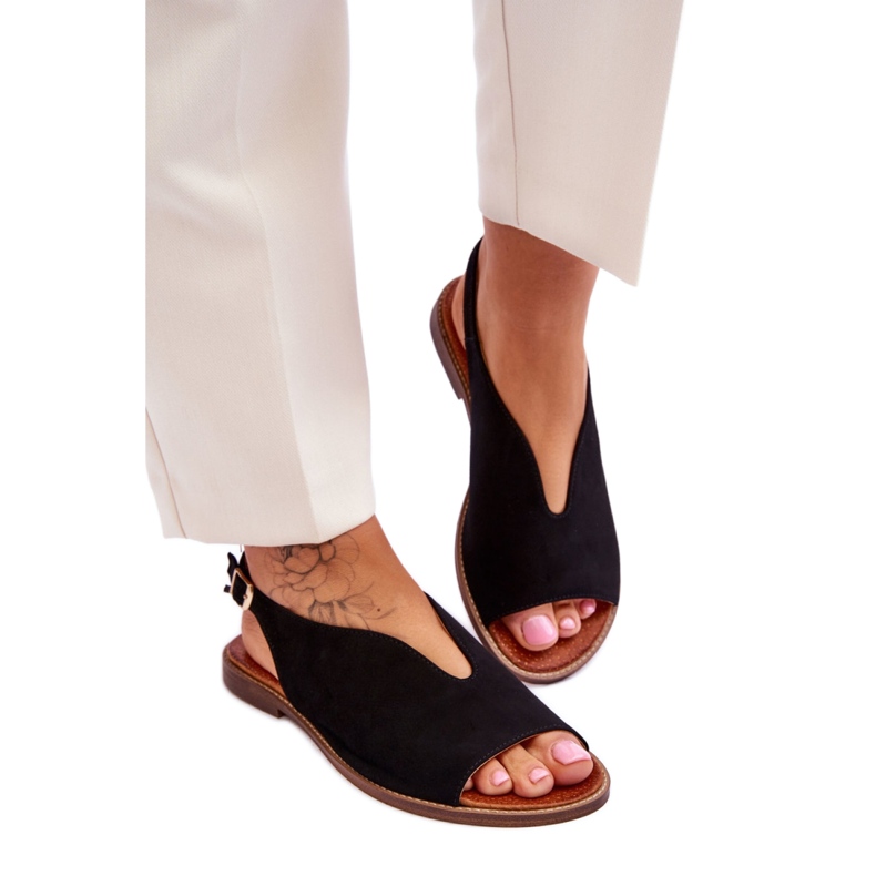 Sandals Model Lewski Shoes 3220/X Black Suede - Step in style