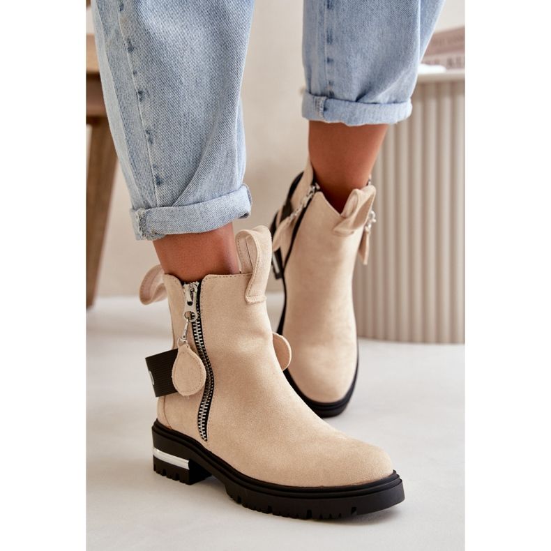 Boots Model Calvaro NC1279 Beige - Step in style