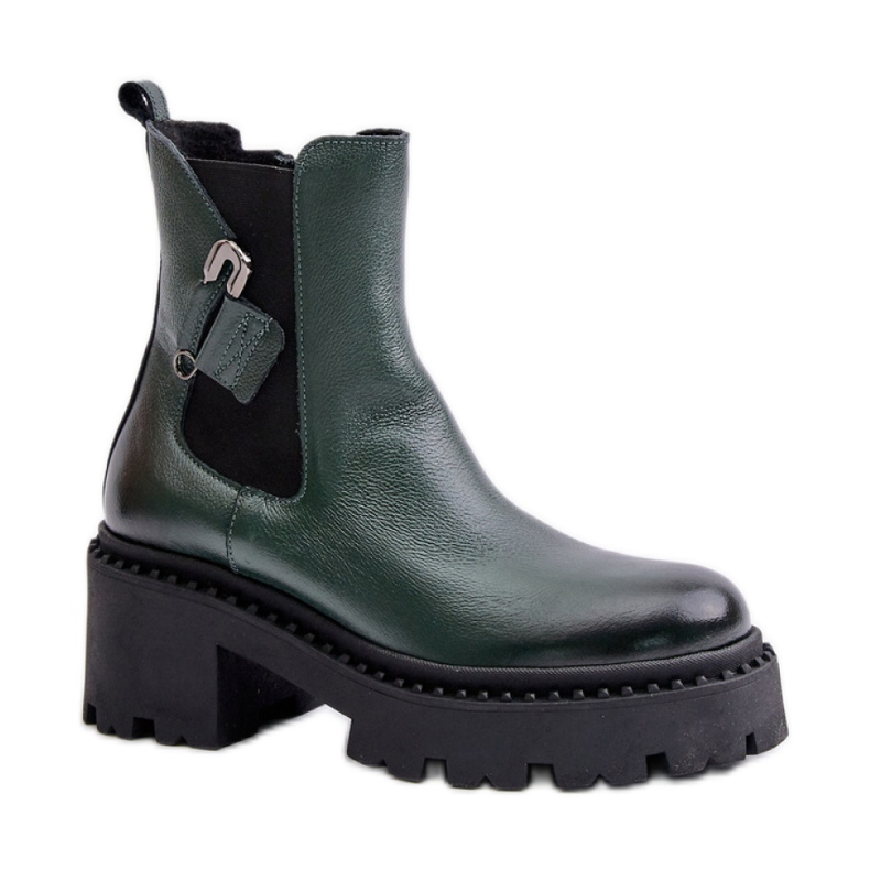 Model Zazoo Dark Green boots black Model Zazoo Dark Green boots black