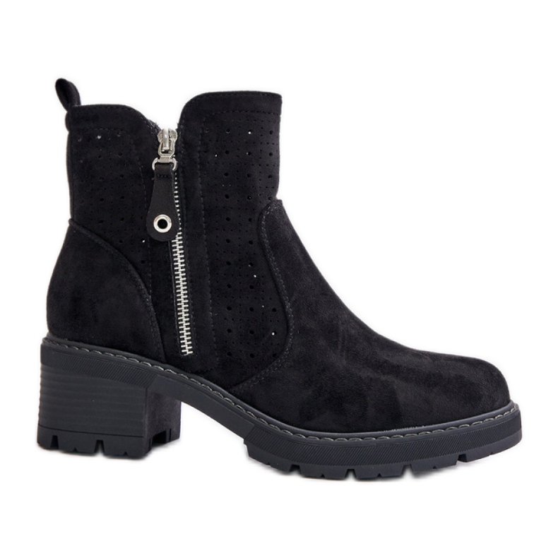 Women's slightly insulated boots M1537 black