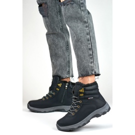 Trekking Shoes Model 1696-1B Black - PRIMO Trekking Shoes Model 1696-1B Black - PRIMO