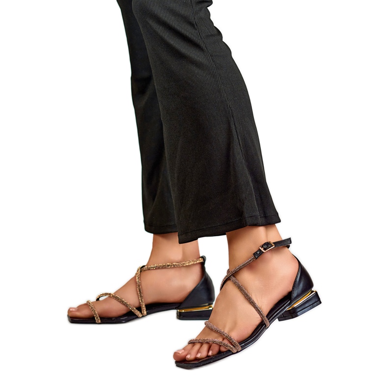 Women's sandals GD-DO-161B black Women's sandals GD-DO-161B black