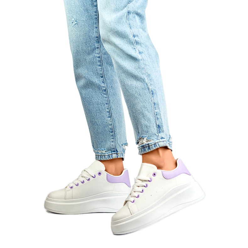 Women's Sports Shoes LL23171PU white