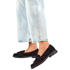 Women's shoes with a bow 24-12369B black Women's shoes with a bow 24-12369B black