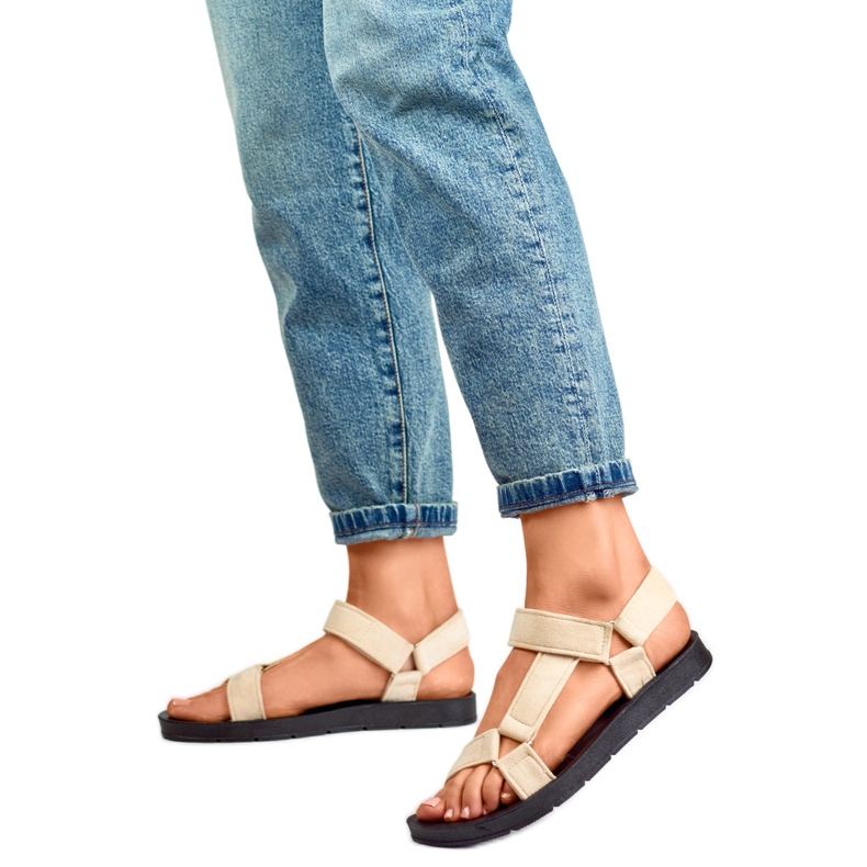 Sandals Model LEI530BE Beige - PRIMO