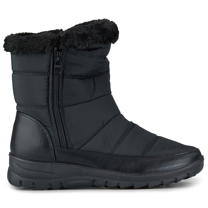Women's Fur-Insulated Snow Boots 22T10B, black