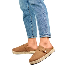 Women's slides DM802KH light brown Women's slides DM802KH light brown