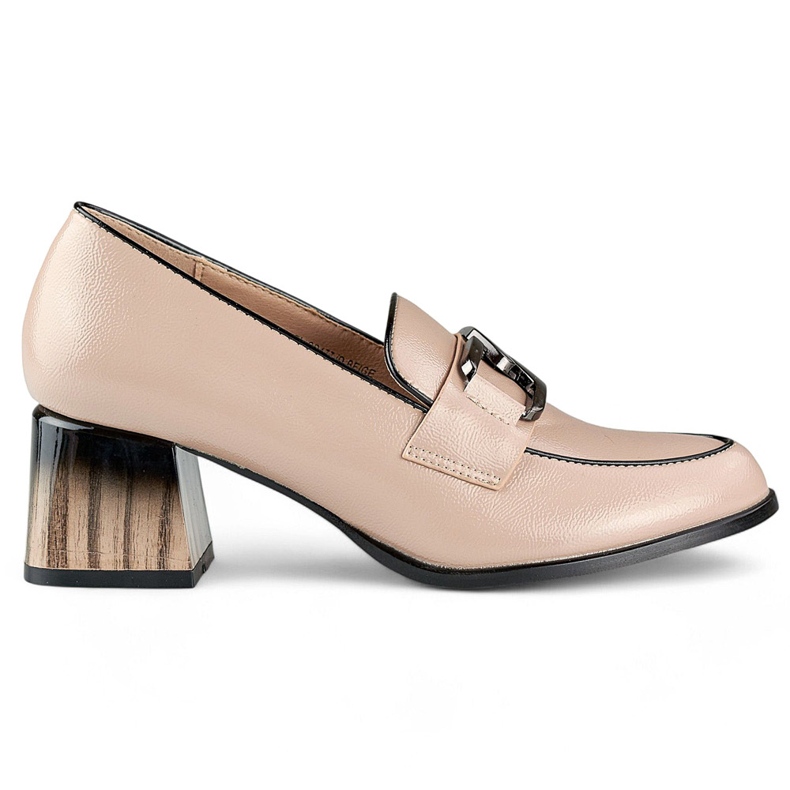 Women's Pumps with Decoration GD-FL477D.BE beige