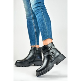 Ankle boots Model Aline 250043B-PU Black - PRIMO