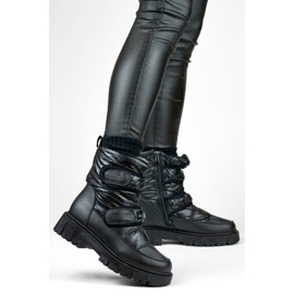 Snow boots Model Laila JH-1B Black - PRIMO