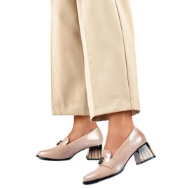 Women's Patent Pumps GD-FL479-D.BE beige