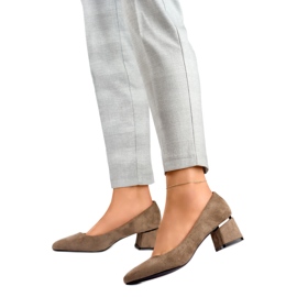 Women's pumps GD-XR-103B-KH Brown