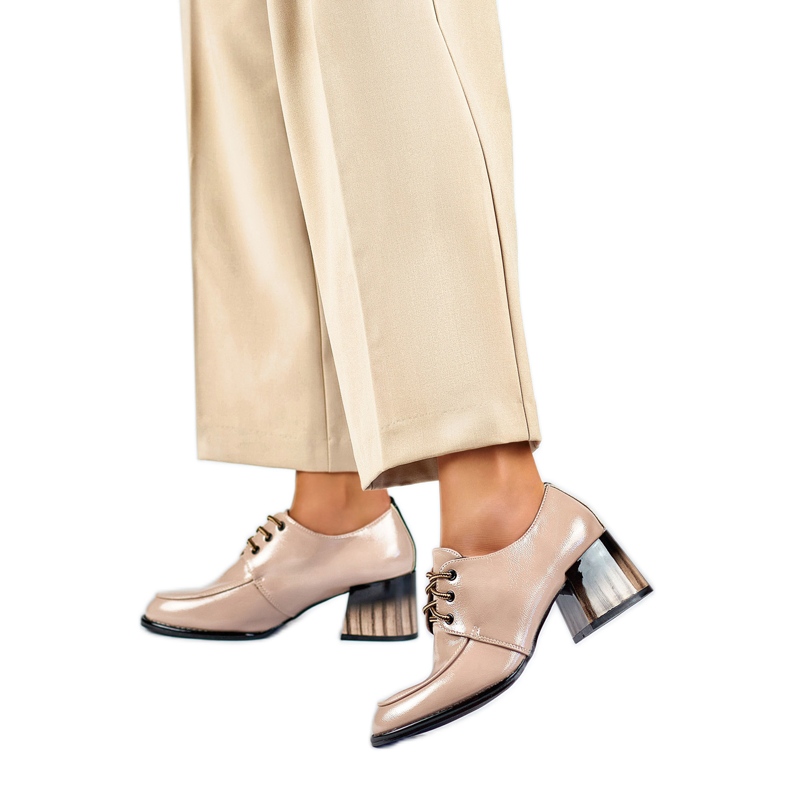 Women's shoes GD-FL439-D.BE beige