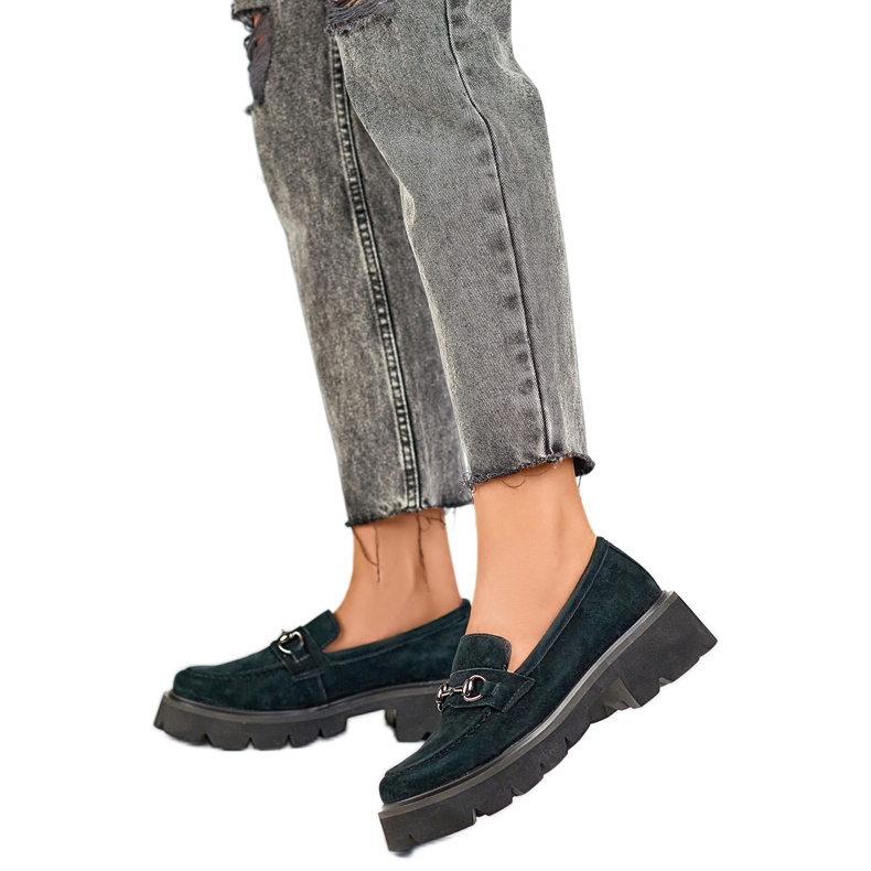 Women's shoes with decoration 24-7888B black