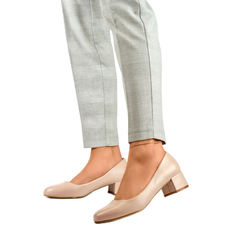 Women's pumps GD-FL490A-D.BE beige
