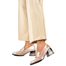 Women's pumps GD-FL443A-D.BE beige