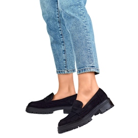 Women's black shoes YL197