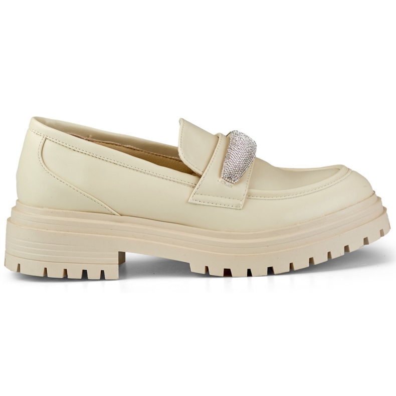 Women's shoes with decoration 7961BE beige