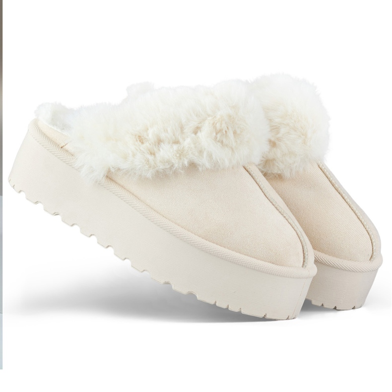 Women's Insulated Slippers 81366-3BE beige