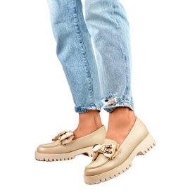Moccasins Model 2306BE Beige Moccasins Model 2306BE Beige