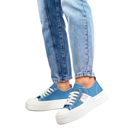 Women's Sneakers on the LY100BL Platform blue