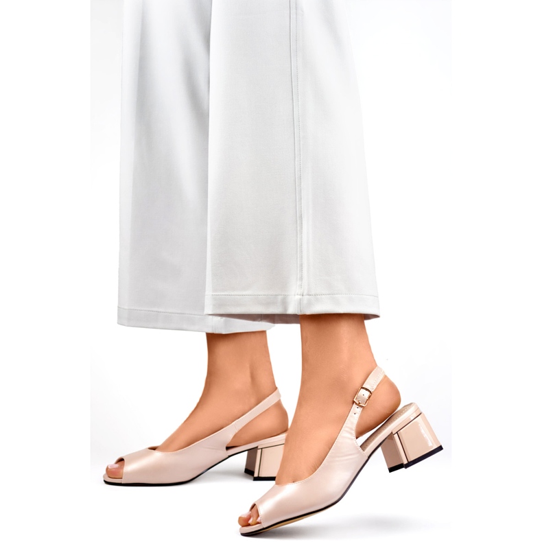 Women's pumps GD-FL1395L.BE beige