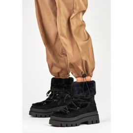 Snow boots Model XH9370-1-B Black - PRIMO Snow boots Model XH9370-1-B Black - PRIMO