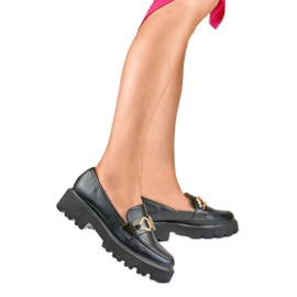 Women's shoes with decoration B2733B black