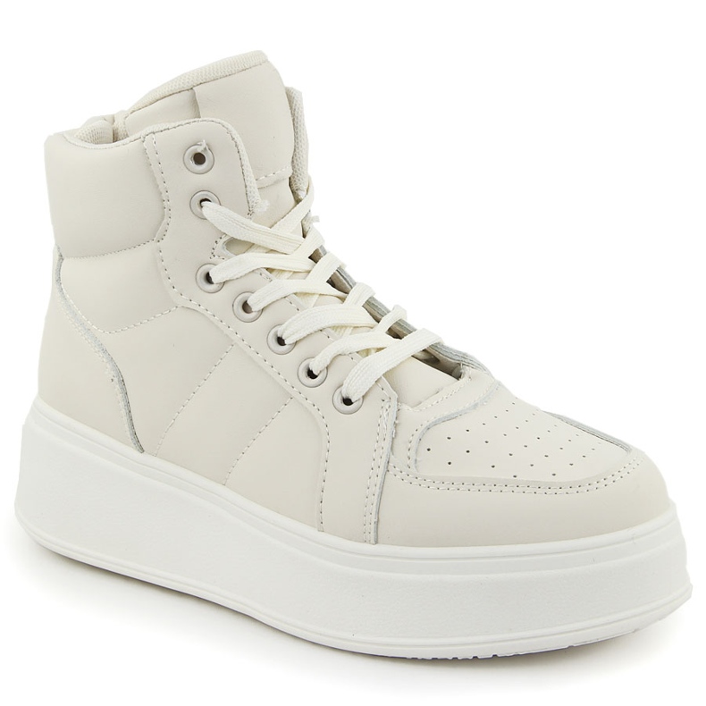 Beige high-top sports shoes NEWS 8166