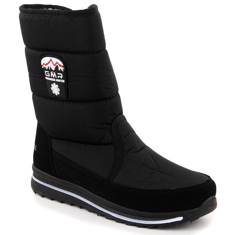 Women's black Progress Winter snow boots