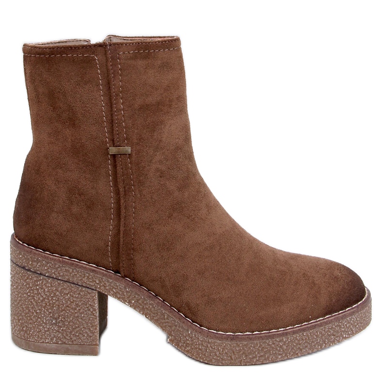 Filly Green stable heel ankle boots brown