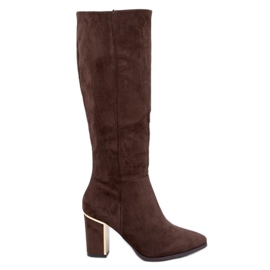 Classic high-heeled boots by Arlena Brown