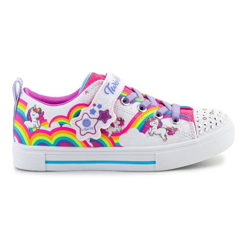 Skechers Twinkle Toes S Lights Twinkle Sparks Jumpin Clouds shoes 314809L-WMLT multicolored