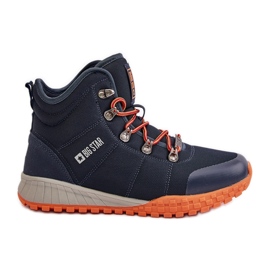 Women's Trappers Sports Shoes Big Star KK274215 Memory Foam System Navy Blue