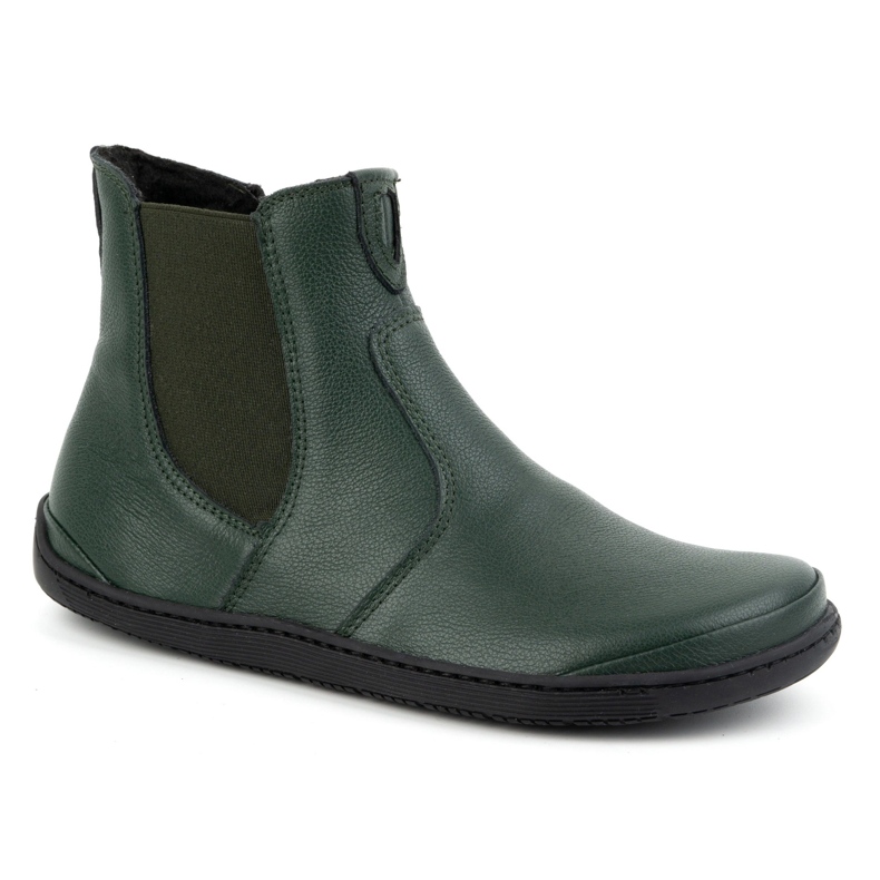 Olivier Women's barefoot Chelsea boots with zipper, insulated 1263, green